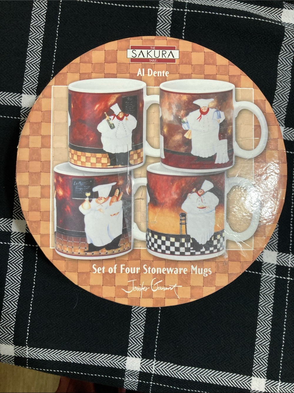 Set of 4 Sakura Al Dente Stoneware Chef Mugs